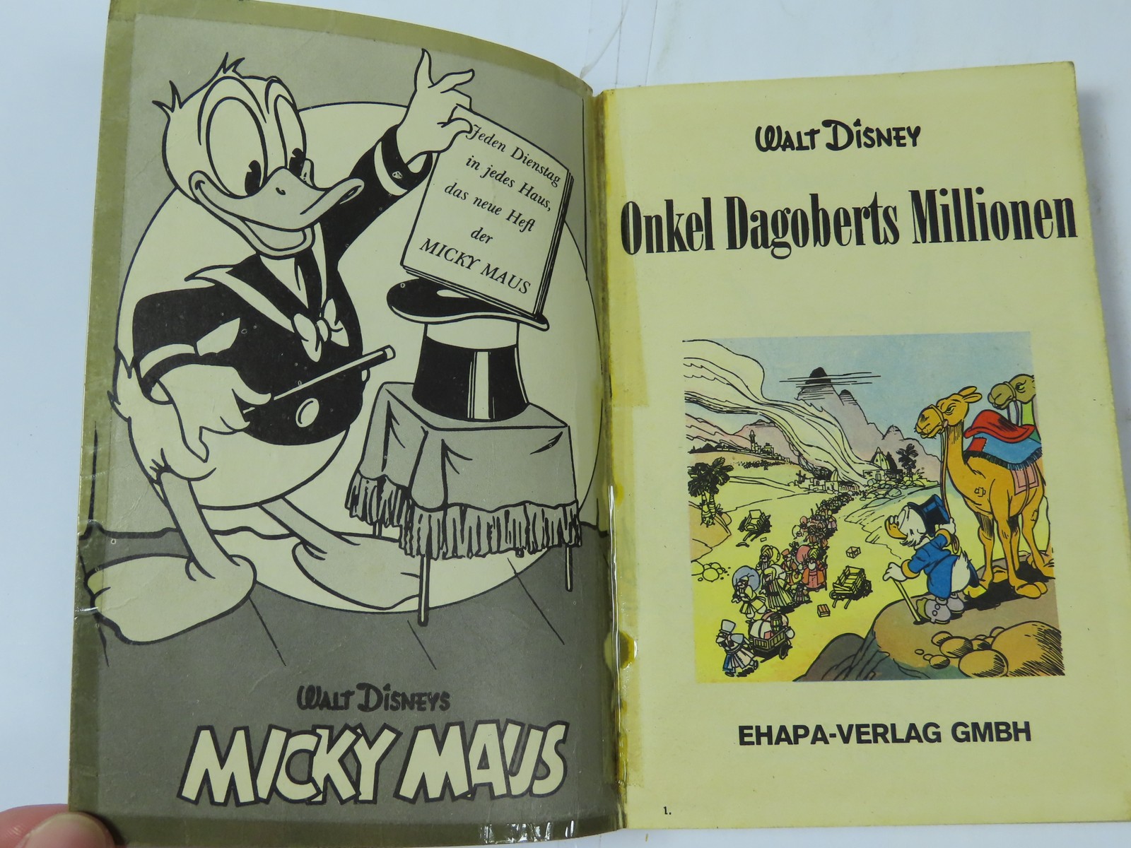 Donald Duck Lustiges Taschenbuch  Nr.  3 ERSTAUFLAGE  Ehapa Z (3-4 T). 171385