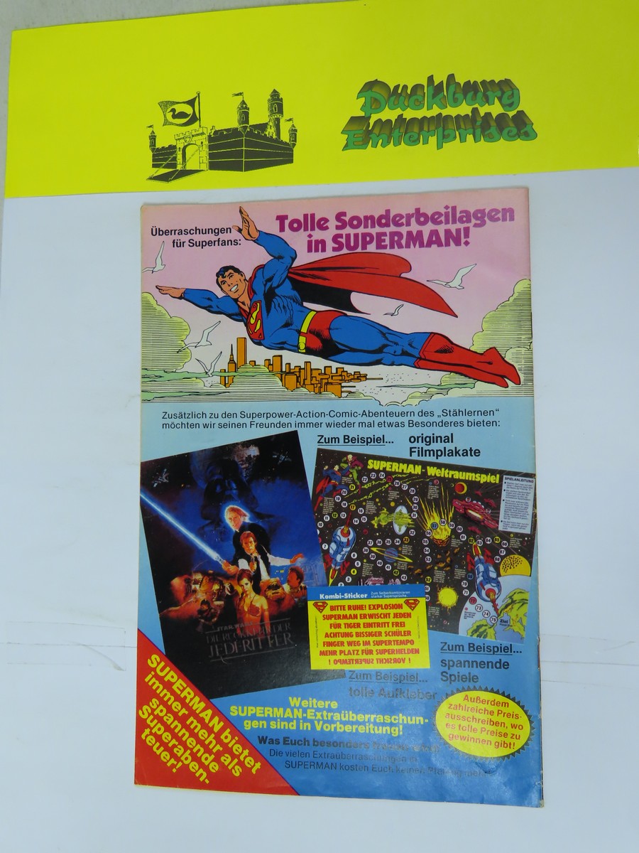 Superman Comic mit BEILAGE 1984/ 6 Ehapa im Zustand (1-2). 158243