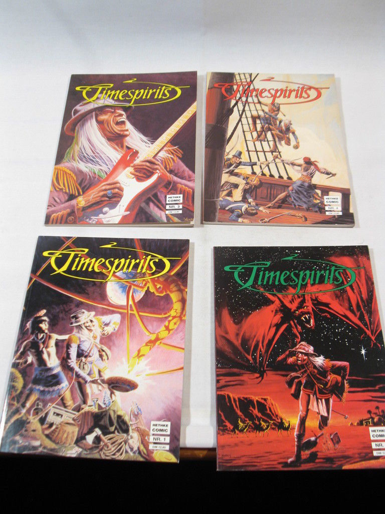 4x Timespirits Nr. 1-4 kpl. im Zustand (1) Hethke Comic 98593 4x Timespirits Nr. 1-4 kpl. im Zustand (1) Hethke Comic 98593