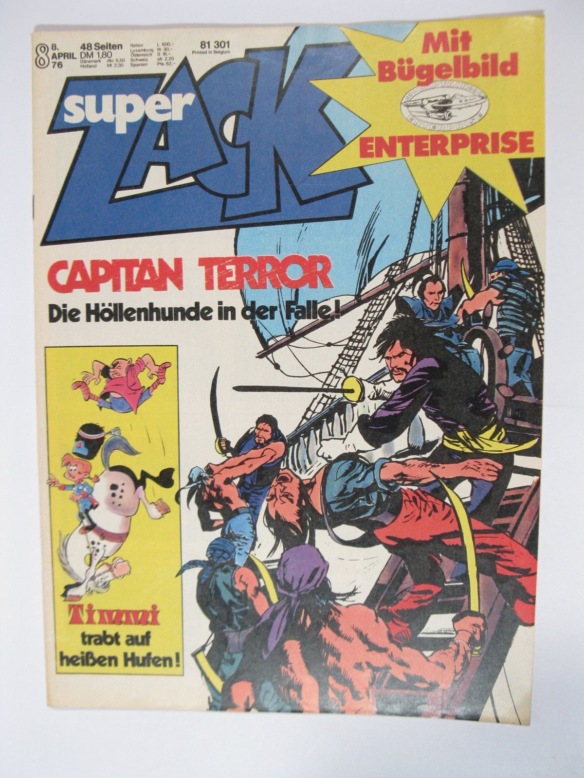 ZACK Comic Nr. 76/ 8 Koralle Vlg. im Zustand (1/1-2). 78661 ZACK Comic Nr. 76/ 8 Koralle Vlg. im Zustand (1/1-2). 78661