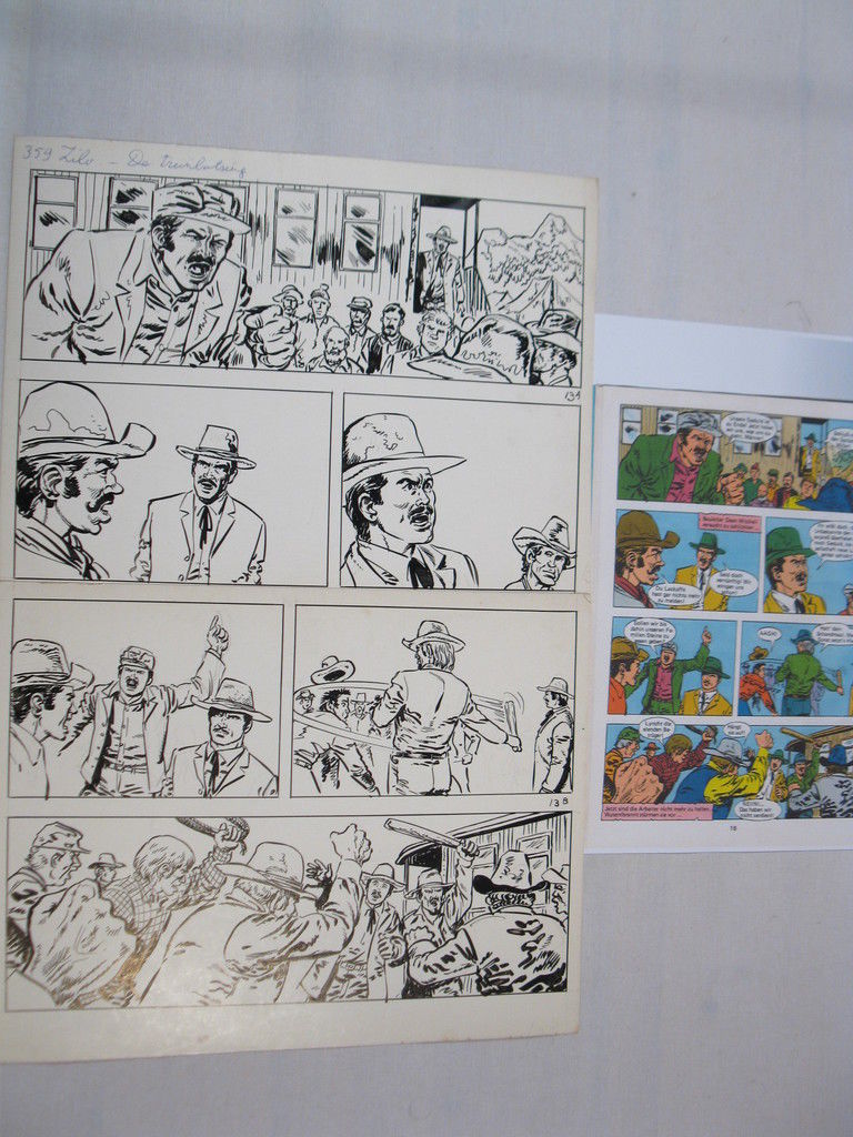 Silberpfeil Originalseite 13 aus Heft 287  Frank Sels mit Farbkopie  72791 Silberpfeil Originalseite 13 aus Heft 287  Frank Sels mit Farbkopie  72791