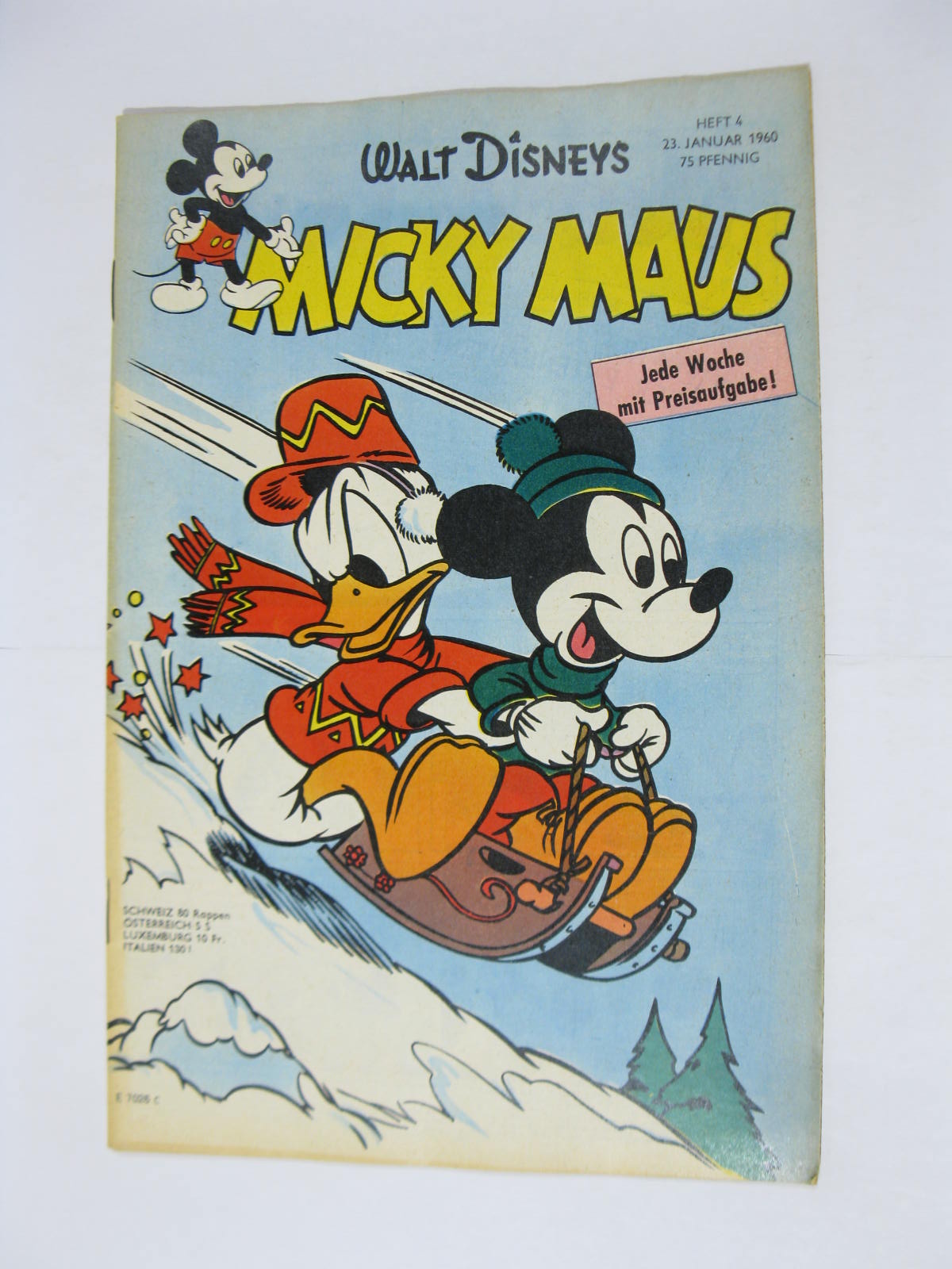 Micky Maus 1960/ 4 vom 23.1.60 Ehapa im Zustand (1-2). 119421 Micky Maus 1960/ 4 vom 23.1.60 Ehapa im Zustand (1-2). 119421