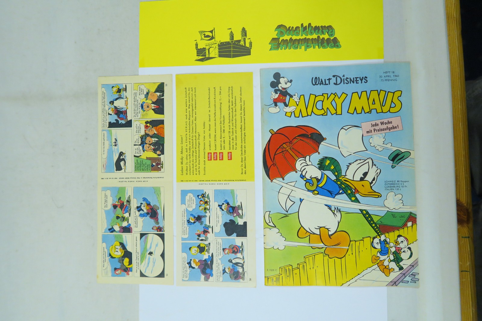 Micky Maus 1960/ 18 vom 30.4.60 Ehapa im Zustand (1-2). 162759 Micky Maus 1960/ 18 vom 30.4.60 Ehapa im Zustand (1-2). 162759