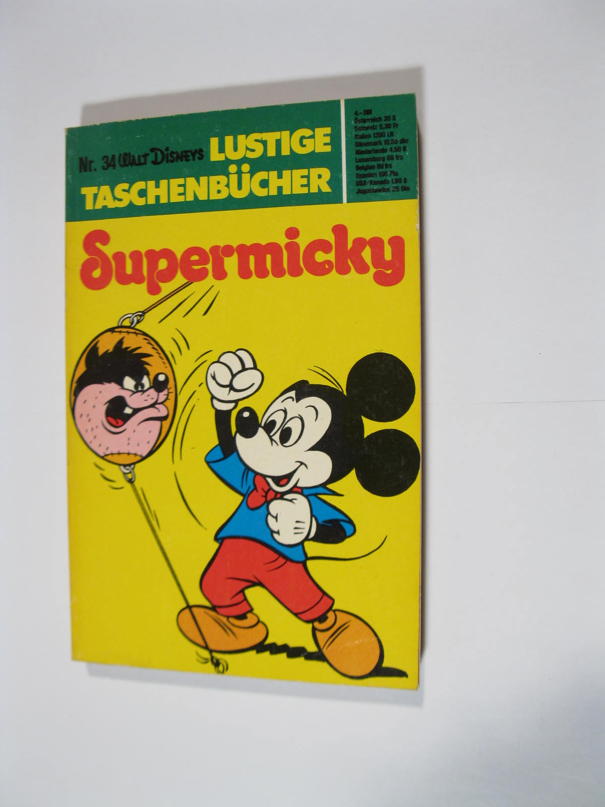 Donald Duck Lustiges Taschenbuch  Nr. 34  ERSTAUFLAGE Ehapa Z (1/1-2). 116167 Donald Duck Lustiges Taschenbuch  Nr. 34  ERSTAUFLAGE Ehapa Z (1/1-2). 116167