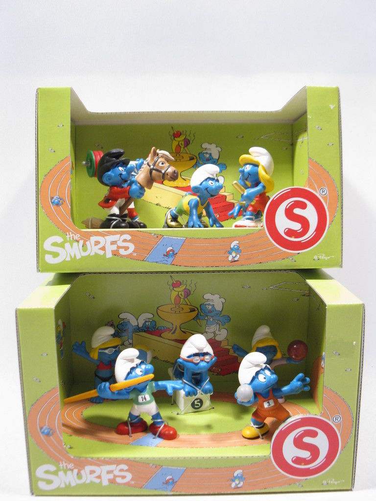 Sport Schlümpfe 2012 in Kartonboxen SCHLEICH smurf smurfs schtroumpf puffi w129 Sport Schlümpfe 2012 in Kartonboxen SCHLEICH smurf smurfs schtroumpf puffi w129