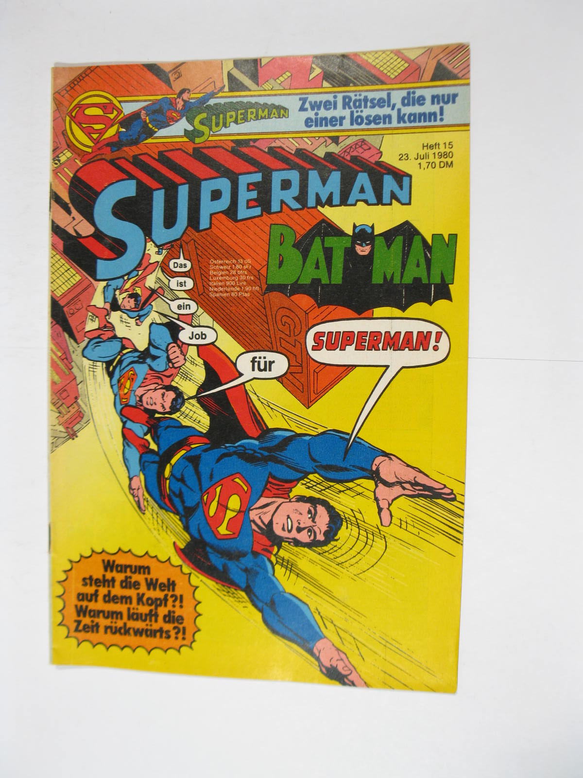 Superman Comic 1980/15 Ehapa im Zustand (1-2). 114173 Superman Comic 1980/15 Ehapa im Zustand (1-2). 114173
