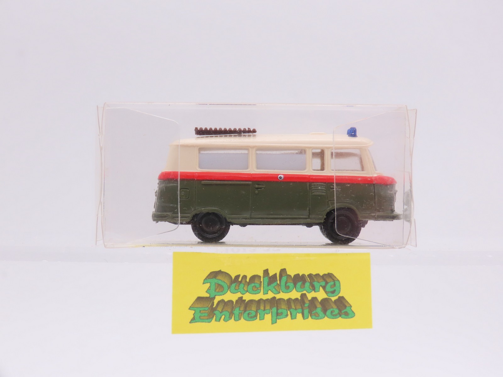 SES 14101332 Barkas Bus Volkspolizei DDR oliv weiß in OVP 1:87 187983 SES 14101332 Barkas Bus Volkspolizei DDR oliv weiß in OVP 1:87 187983