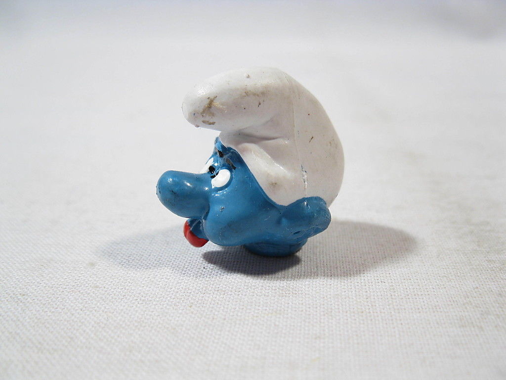 Schlumpf Kopf Böser smurf head zum aufstecken auf Stift SCHLEICH 27036 Schlumpf Kopf Böser smurf head zum aufstecken auf Stift SCHLEICH 27036