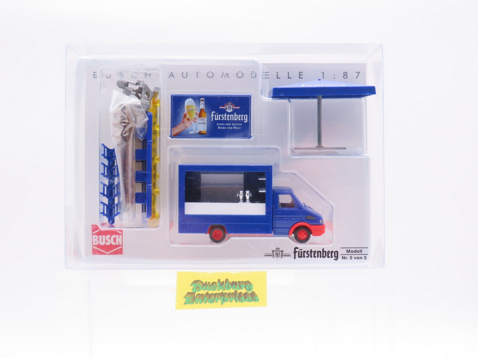 Busch 47921 Iveco Daily Ausschankwagen Fürstenberg blau in OVP 1:87 188053