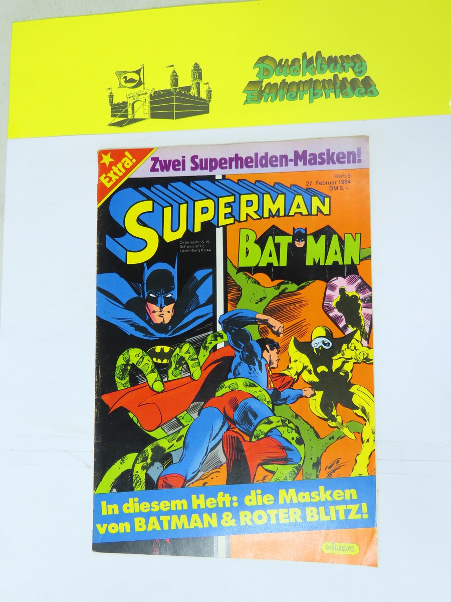 Superman Comic mit BEILAGE 1984/ 5 Ehapa im Zustand (1-2). 158241 Superman Comic mit BEILAGE 1984/ 5 Ehapa im Zustand (1-2). 158241