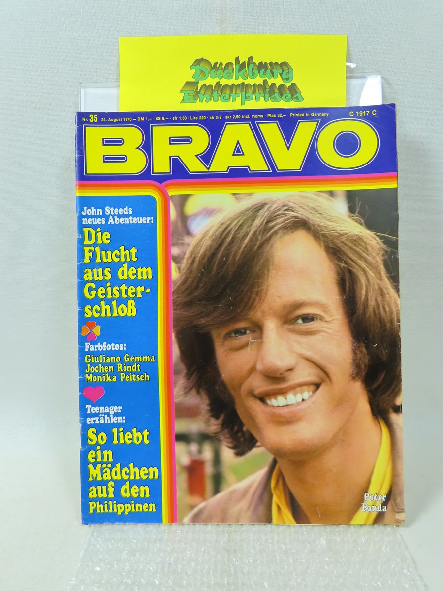 Bravo 1970 /35 vom 24.8.1970 P. Fonda, M Peitsch, Linda Evans, Wilcke 159437 Bravo 1970 /35 vom 24.8.1970 P. Fonda, M Peitsch, Linda Evans, Wilcke 159437