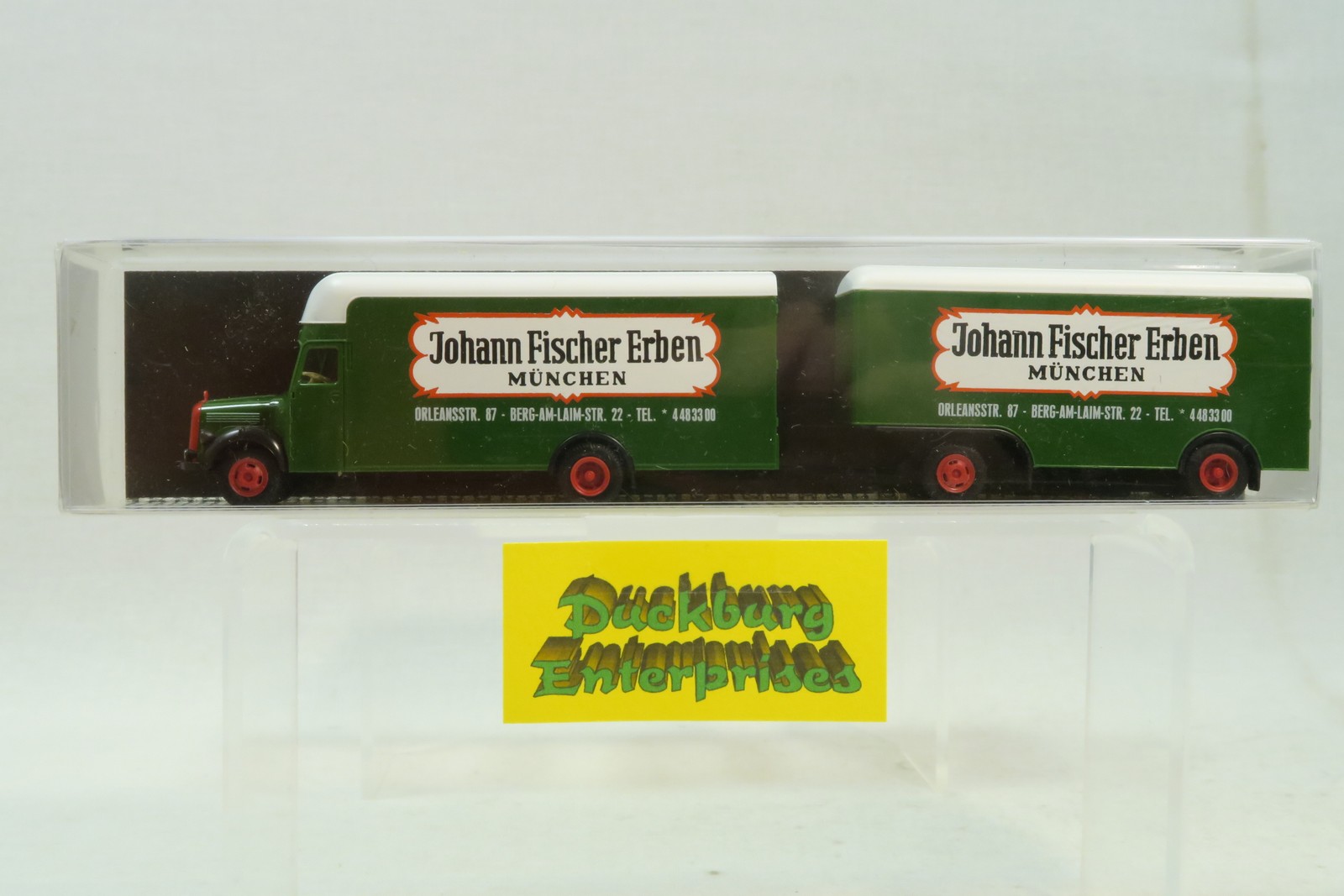 Albedo 1:87 LKW x Mercedes MB Hängerzug J. Fischer Erben München 174339 Albedo 1:87 LKW x Mercedes MB Hängerzug J. Fischer Erben München 174339
