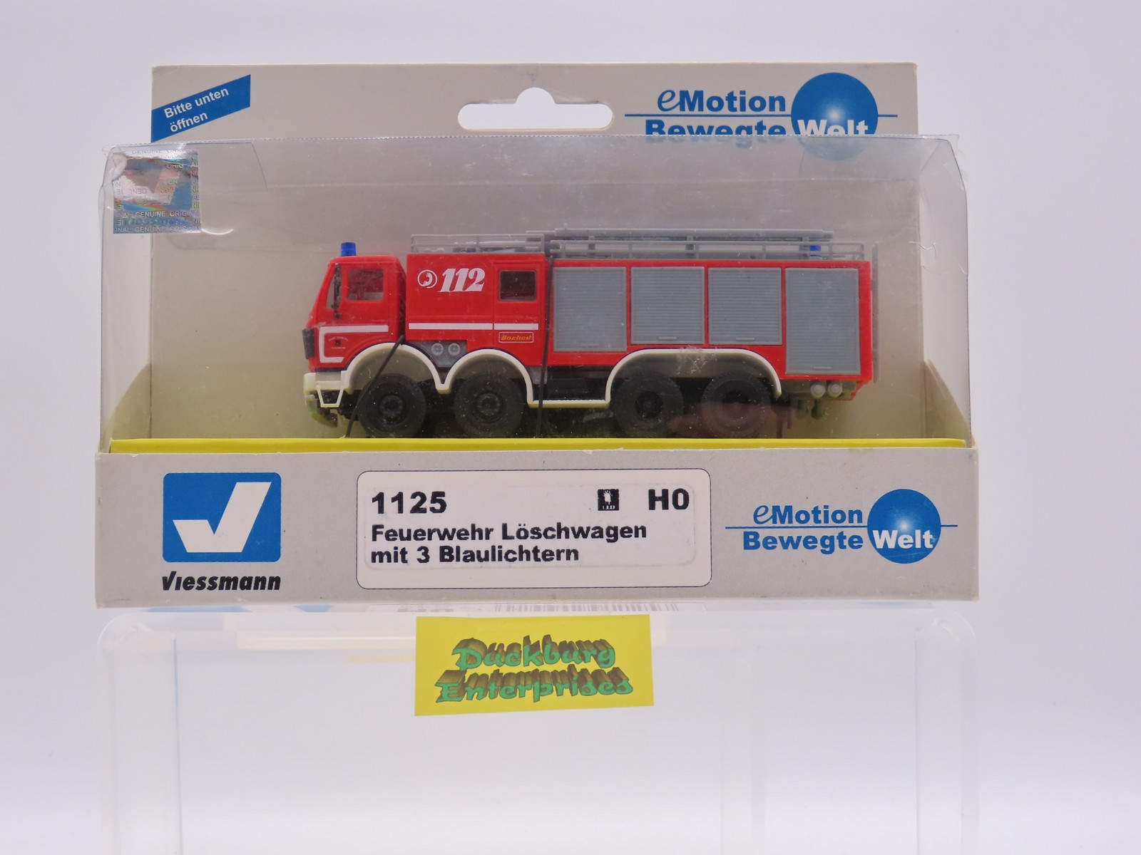 Viessmann 1125 Funktionsmodell Feuerwehr Löschwagen mit 3 Blaulichtern 1:87 188039 Viessmann 1125 Funktionsmodell Feuerwehr Löschwagen mit 3 Blaulichtern 1:87 188039