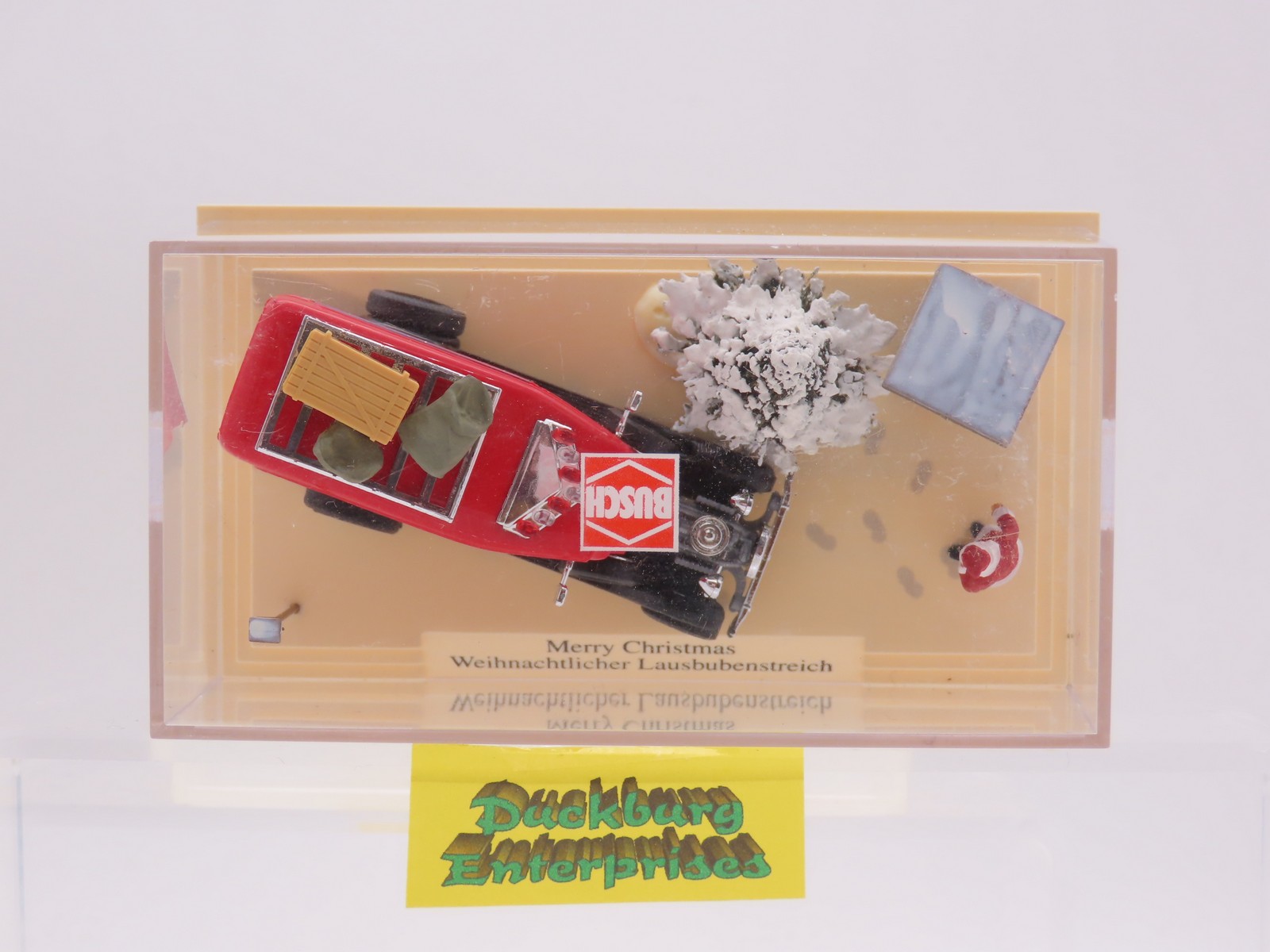 Busch 7643 Diorama Weihnachtlicher Lausbubenstreich rot in OVP 1:87 188069