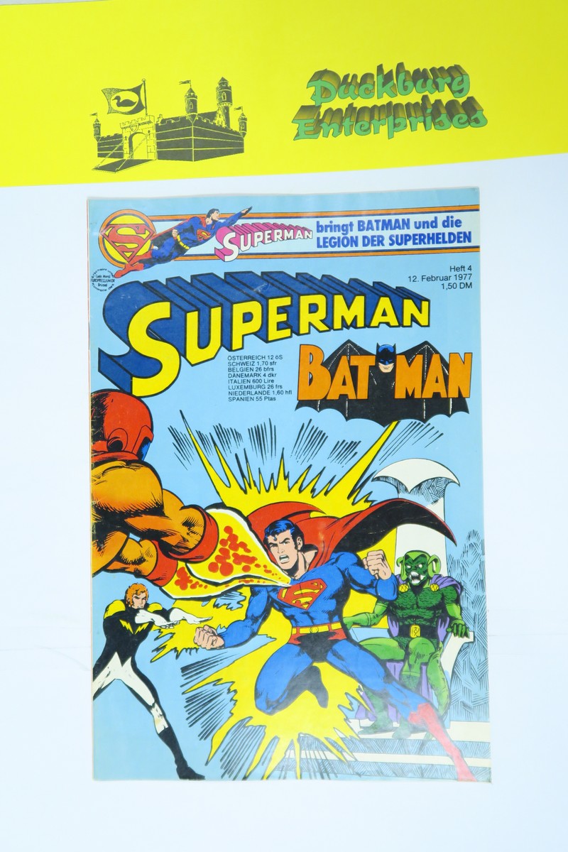 Superman Comic 1977/4 Ehapa im Zustand (1-2). 162353 Superman Comic 1977/4 Ehapa im Zustand (1-2). 162353