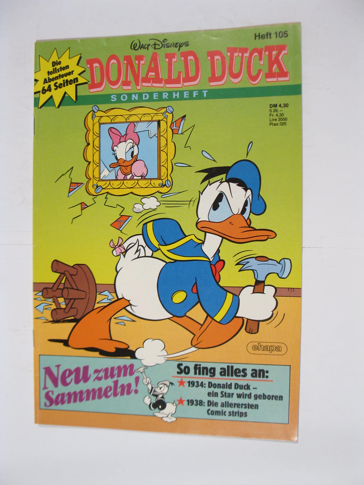 tollsten Geschichten von Donald Duck Nr.105 Ehapa Vlg. im Z (1-2). 110821 tollsten Geschichten von Donald Duck Nr.105 Ehapa Vlg. im Z (1-2). 110821
