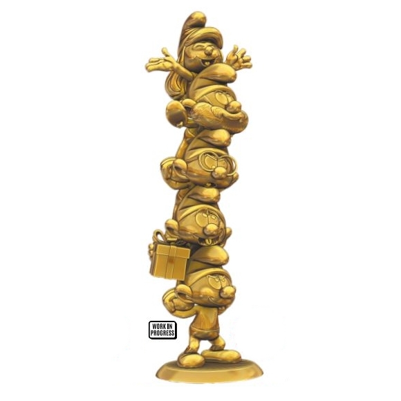 Schlumpf Turm gold 35cm Kunstharz von Plastoy Collectoys Schlumpf Turm gold 35cm Kunstharz von Plastoy Collectoys