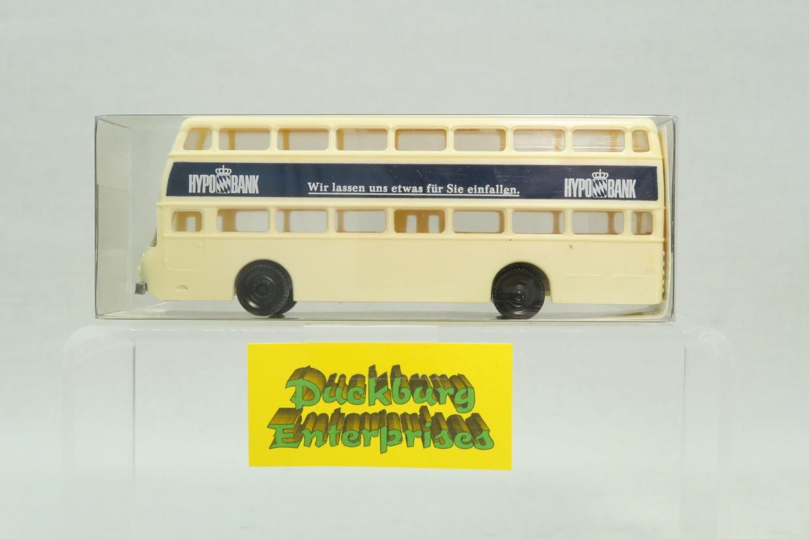 Minicar 1:87 BUS1039/1 Doppelstockbus Hypobank in OVP 174991 Minicar 1:87 BUS1039/1 Doppelstockbus Hypobank in OVP 174991