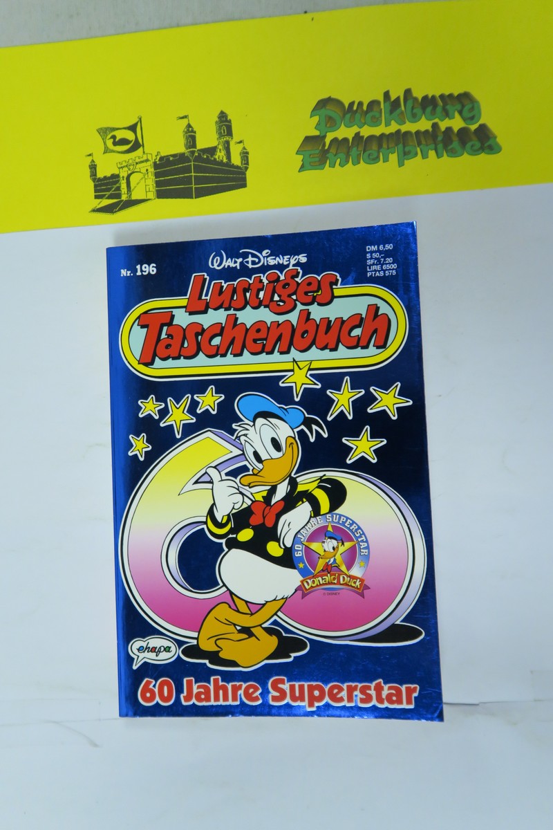 Donald Duck Lustiges Taschenbuch LTB Nr.196 ERSTAUFLAGE Ehapa (0-1). 154323 Donald Duck Lustiges Taschenbuch LTB Nr.196 ERSTAUFLAGE Ehapa (0-1). 154323