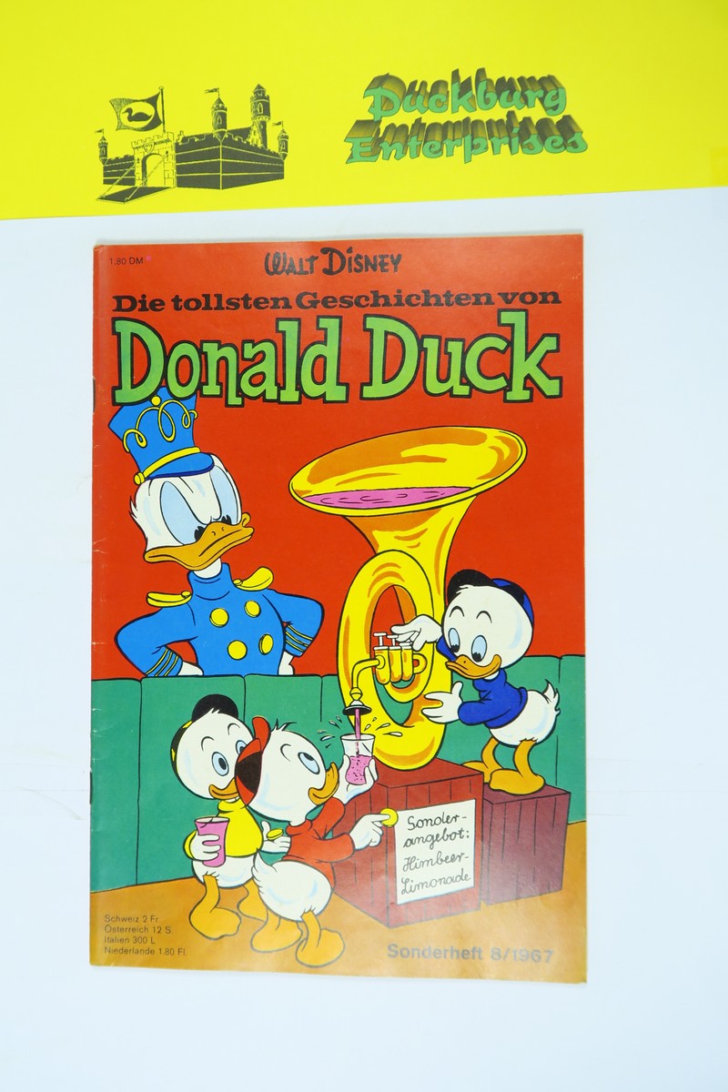 tollsten Geschichten von Donald Duck Nr.  8  Ehapa im Zustand (1). 161957