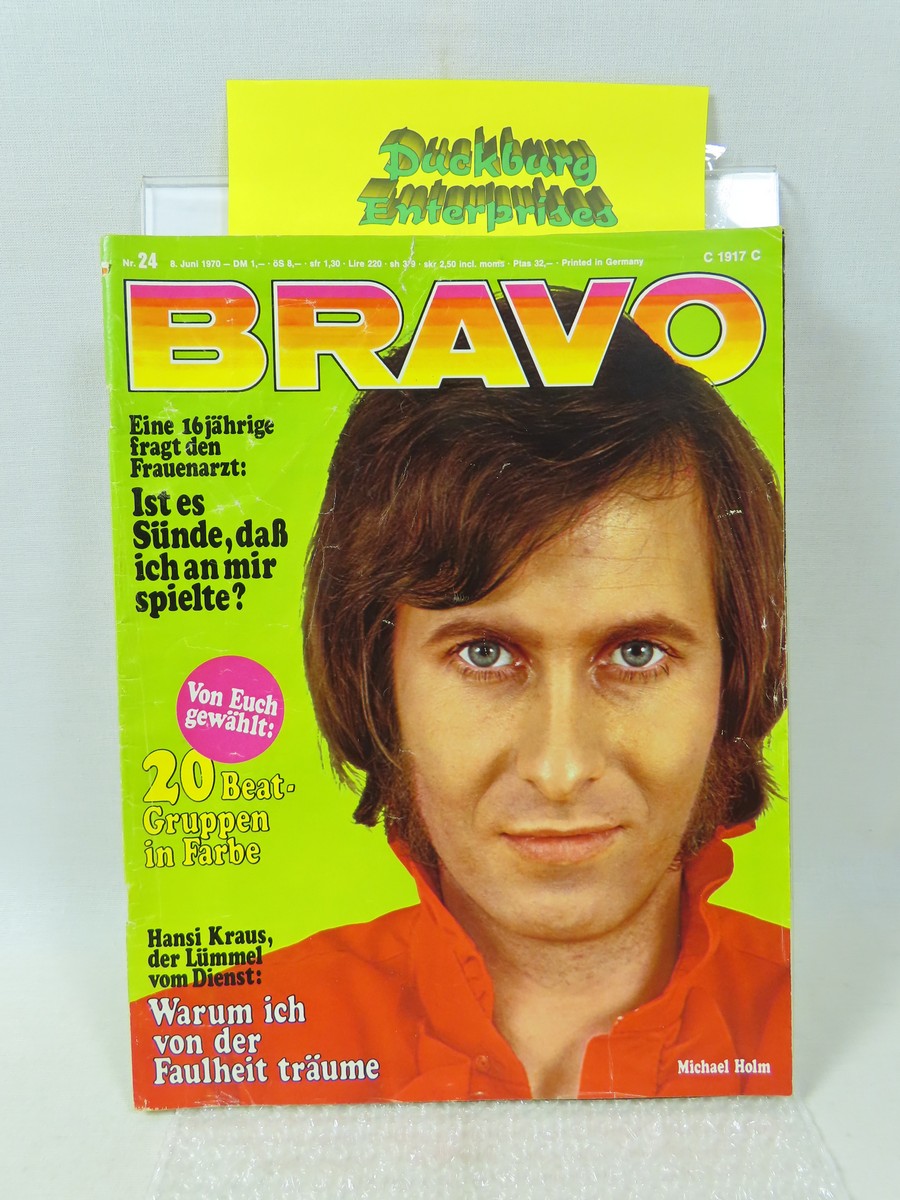 Bravo 1970 /24 vom 8.6.1970 M Holm, Steve McQueen, Hermits, March 159419 Bravo 1970 /24 vom 8.6.1970 M Holm, Steve McQueen, Hermits, March 159419