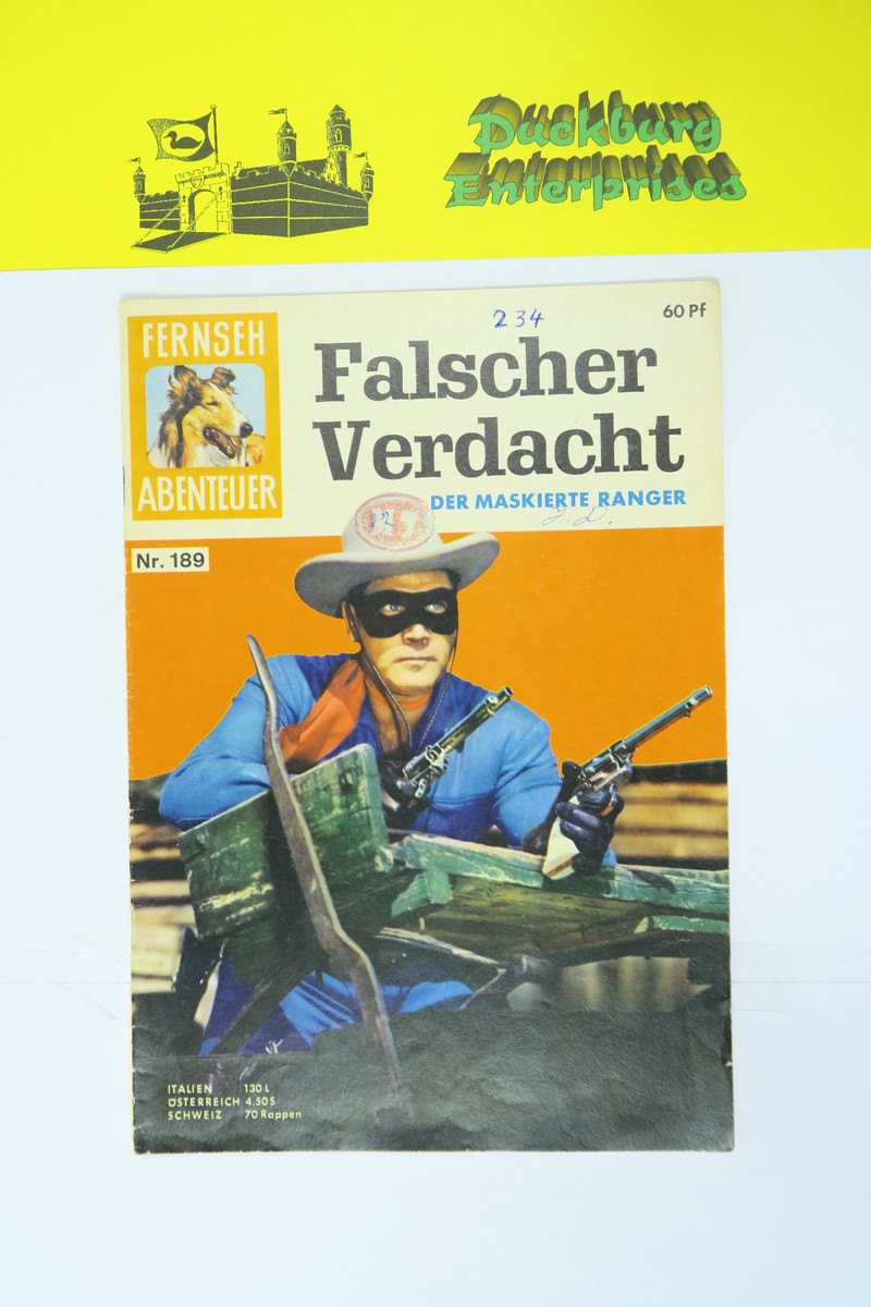 Fernsehabenteuer Lone Ranger Nr.189 Tessloff Vlg. im Z (2 NZ ). 153741 Fernsehabenteuer Lone Ranger Nr.189 Tessloff Vlg. im Z (2 NZ ). 153741