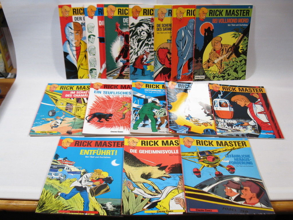 15x Rick Master Carlsen Nr. 1-15 fast alles Erstauflagen 98489 15x Rick Master Carlsen Nr. 1-15 fast alles Erstauflagen 98489