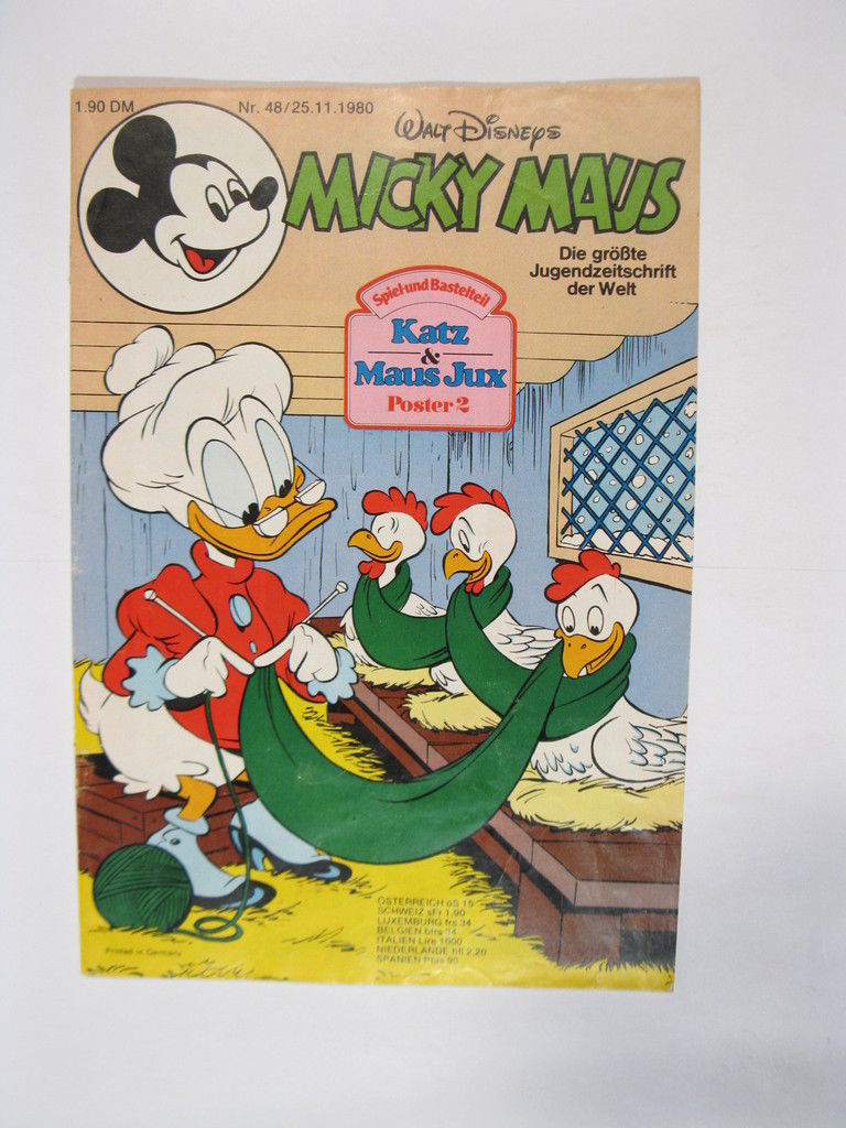 Micky Maus 1980/48 Originalheft vom 25.11.80 in Z (2) 72569 Micky Maus 1980/48 Originalheft vom 25.11.80 in Z (2) 72569