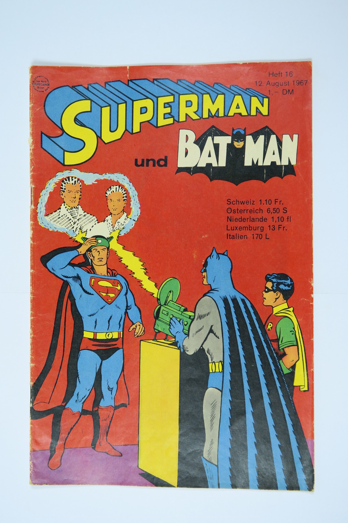 Superman Comic 1967/16 Ehapa im Zustand (2-3/3). 143743 Superman Comic 1967/16 Ehapa im Zustand (2-3/3). 143743