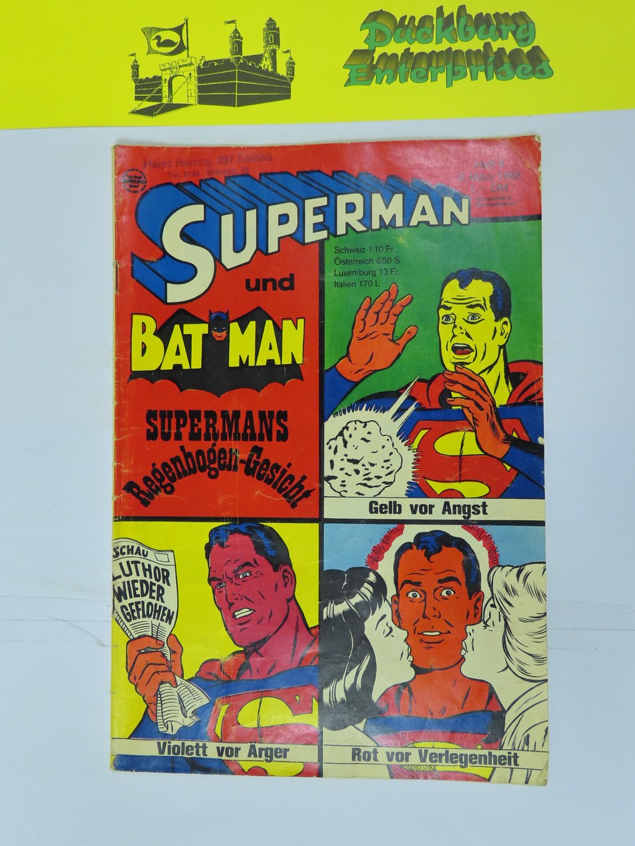 Superman Comic 1968/ 5 Ehapa im Zustand (2-3 St ). 158117 Superman Comic 1968/ 5 Ehapa im Zustand (2-3 St ). 158117