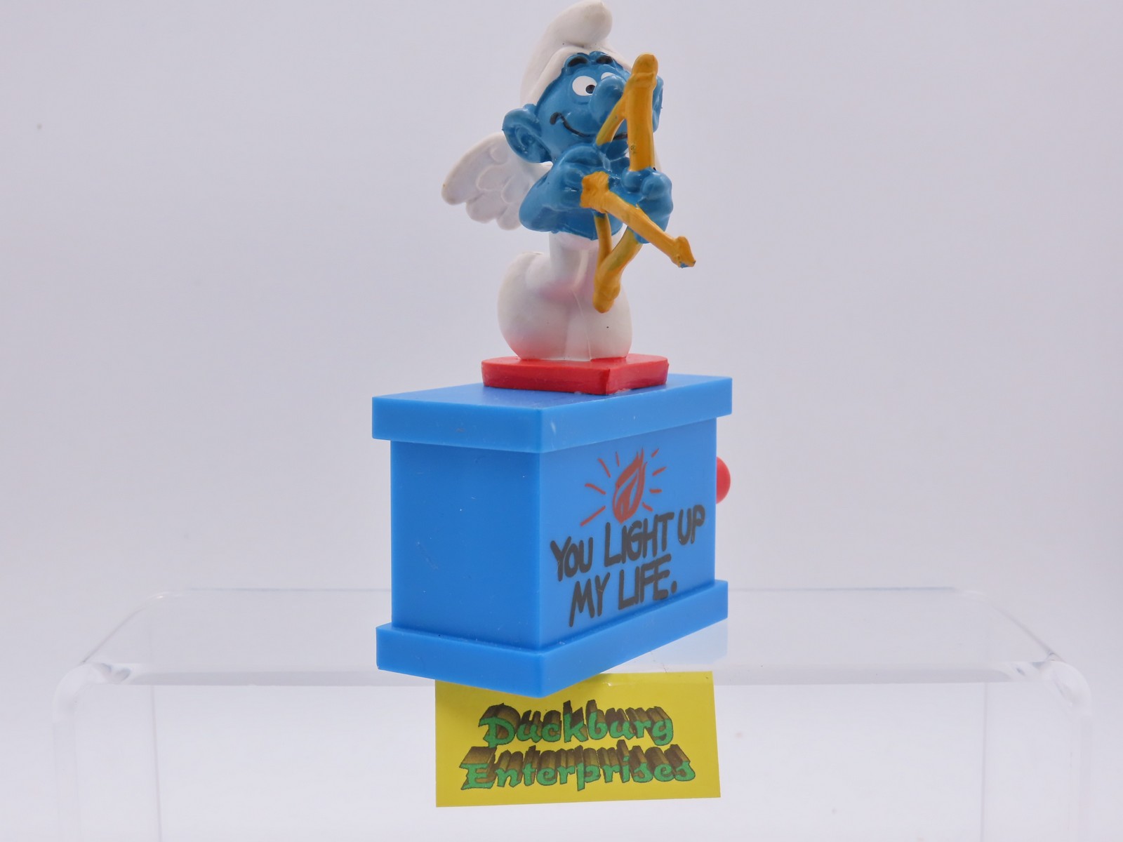 Spieluhr  Amor Schlumpf  smurf musicbox  SCHLEICH schtroumpf 177925
