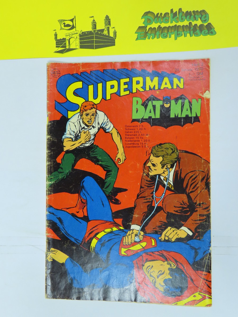 Superman Comic 1970/ 2 Ehapa im Zustand (3-4 ). 158127 Superman Comic 1970/ 2 Ehapa im Zustand (3-4 ). 158127