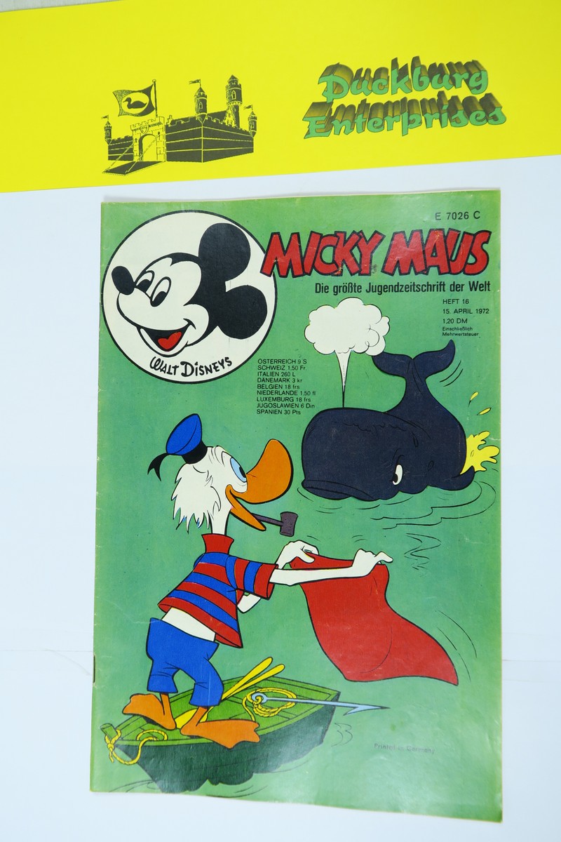 Micky Maus 1972/16 vom 15.4.72  Ehapa im Zustand (1-2). 146963 Micky Maus 1972/16 vom 15.4.72  Ehapa im Zustand (1-2). 146963