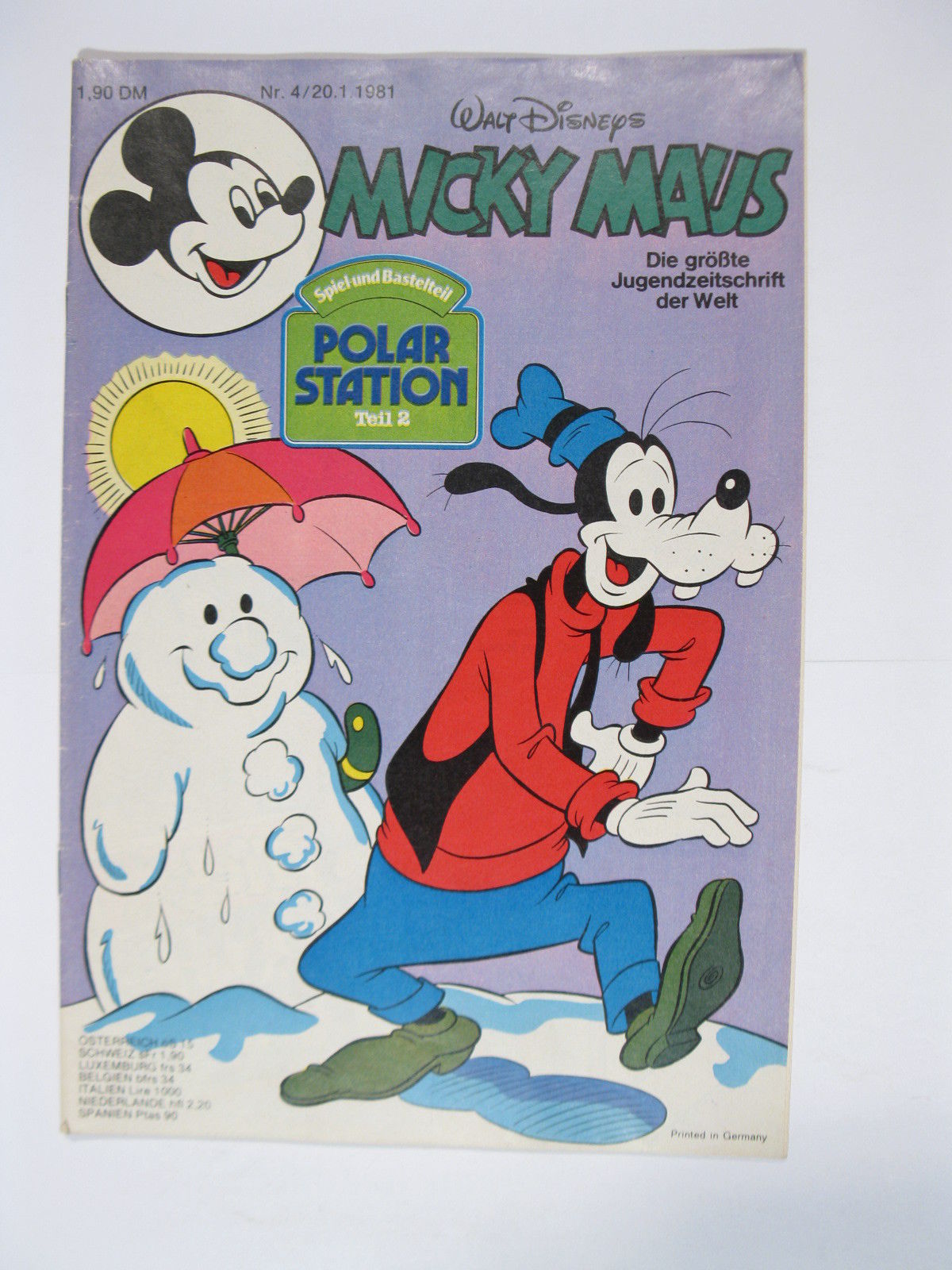 Micky Maus 1981/ 4 Originalheft vom 20.1.81 im Z (1-2). 77743 Micky Maus 1981/ 4 Originalheft vom 20.1.81 im Z (1-2). 77743