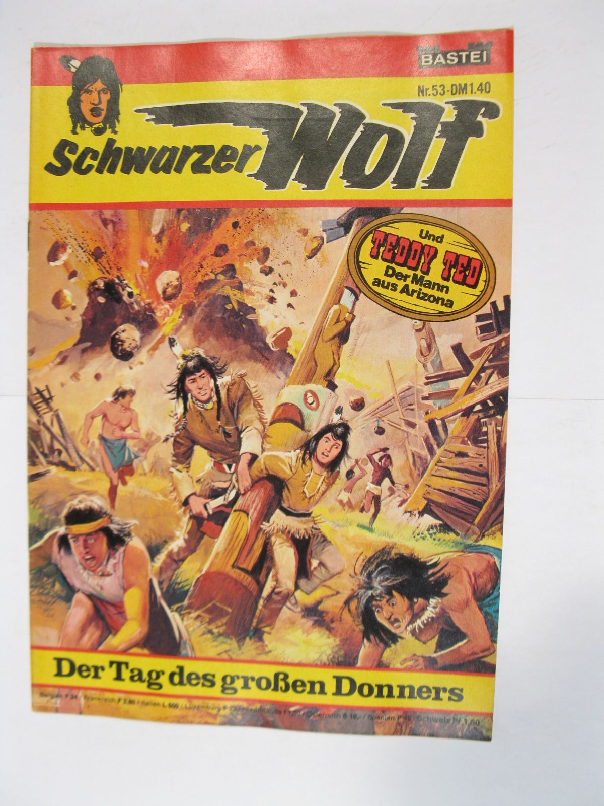 Schwarzer Wolf Nr. 53 Bastei im Zustand (0-1/1). 86045 Schwarzer Wolf Nr. 53 Bastei im Zustand (0-1/1). 86045