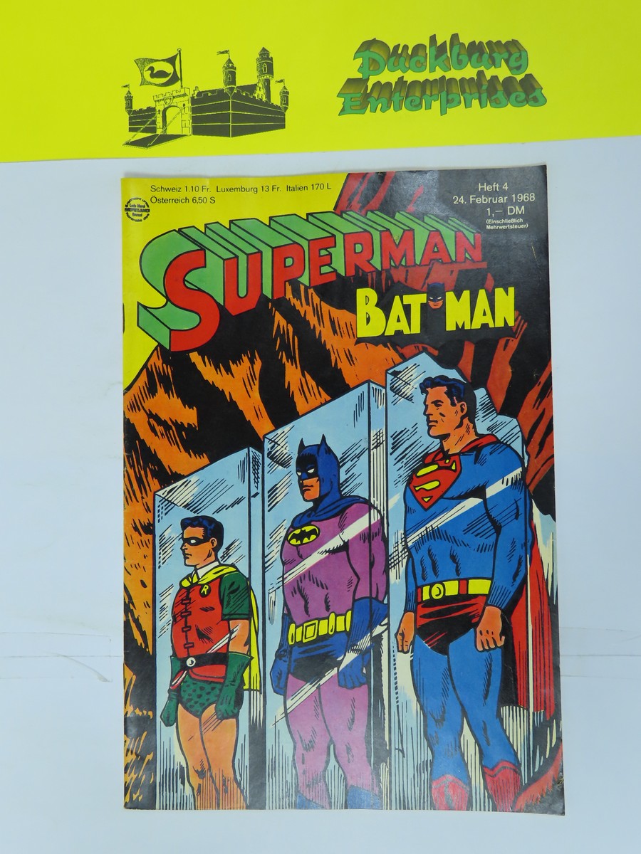 Superman Comic 1968/ 4 Ehapa im Zustand (2 ). 158115 Superman Comic 1968/ 4 Ehapa im Zustand (2 ). 158115
