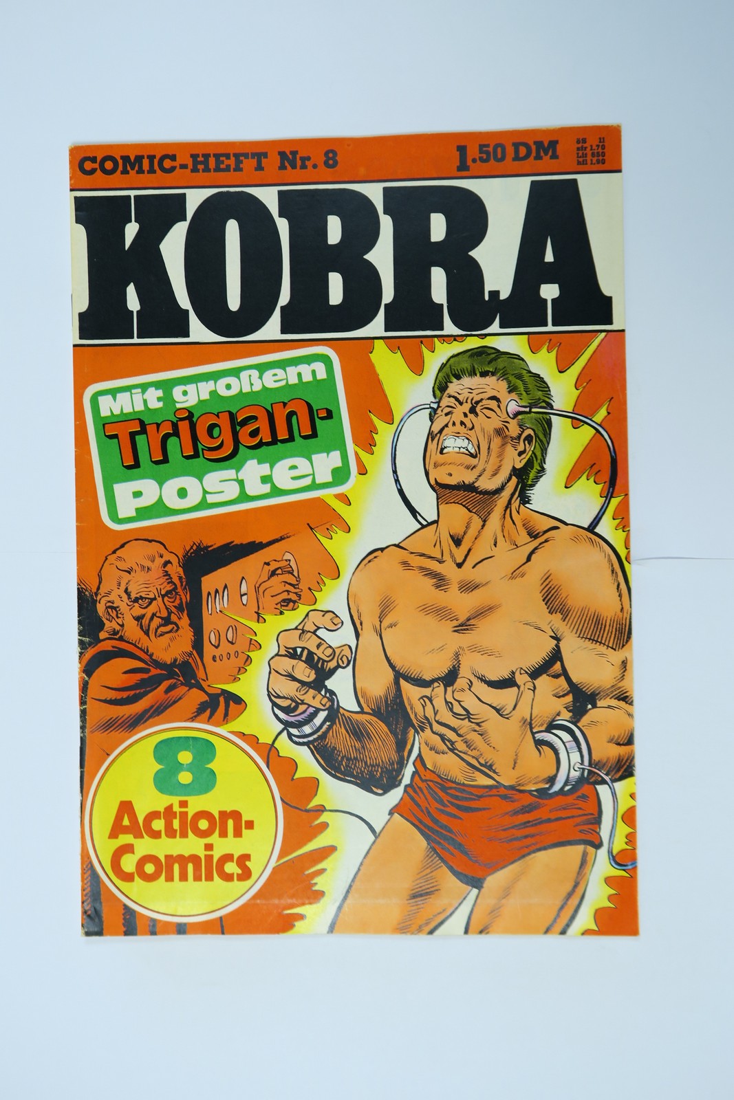 Kobra Comic mit BEILAGE Riesenposter 1977/ 8  Gevacur (1-2). 145559