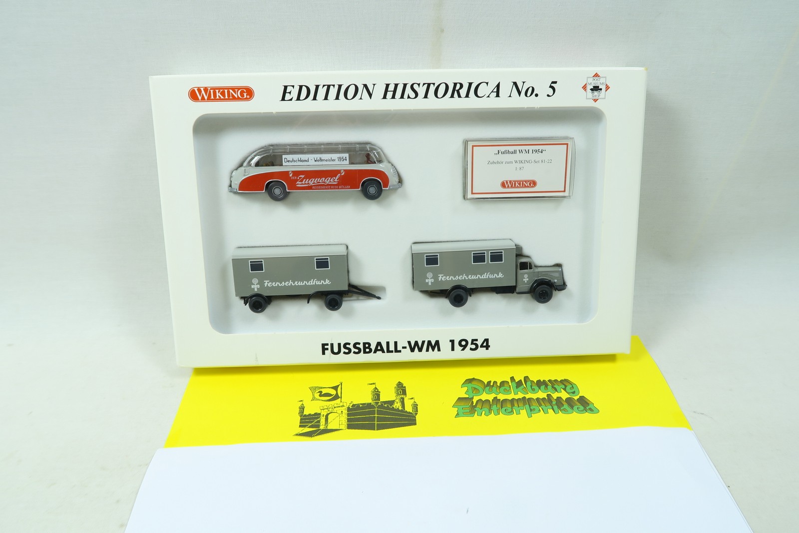 Wiking PMS 81-22 Edition Historica No. 5 Fussball WM 1954 Set in OVP 1:87 185277 Wiking PMS 81-22 Edition Historica No. 5 Fussball WM 1954 Set in OVP 1:87 185277