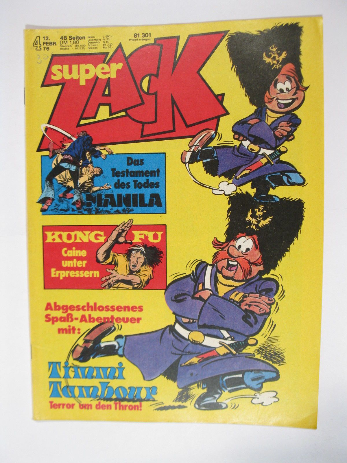 ZACK Comic Nr. 76/ 4 Koralle Vlg. im Zustand (1/1-2). 78653 ZACK Comic Nr. 76/ 4 Koralle Vlg. im Zustand (1/1-2). 78653