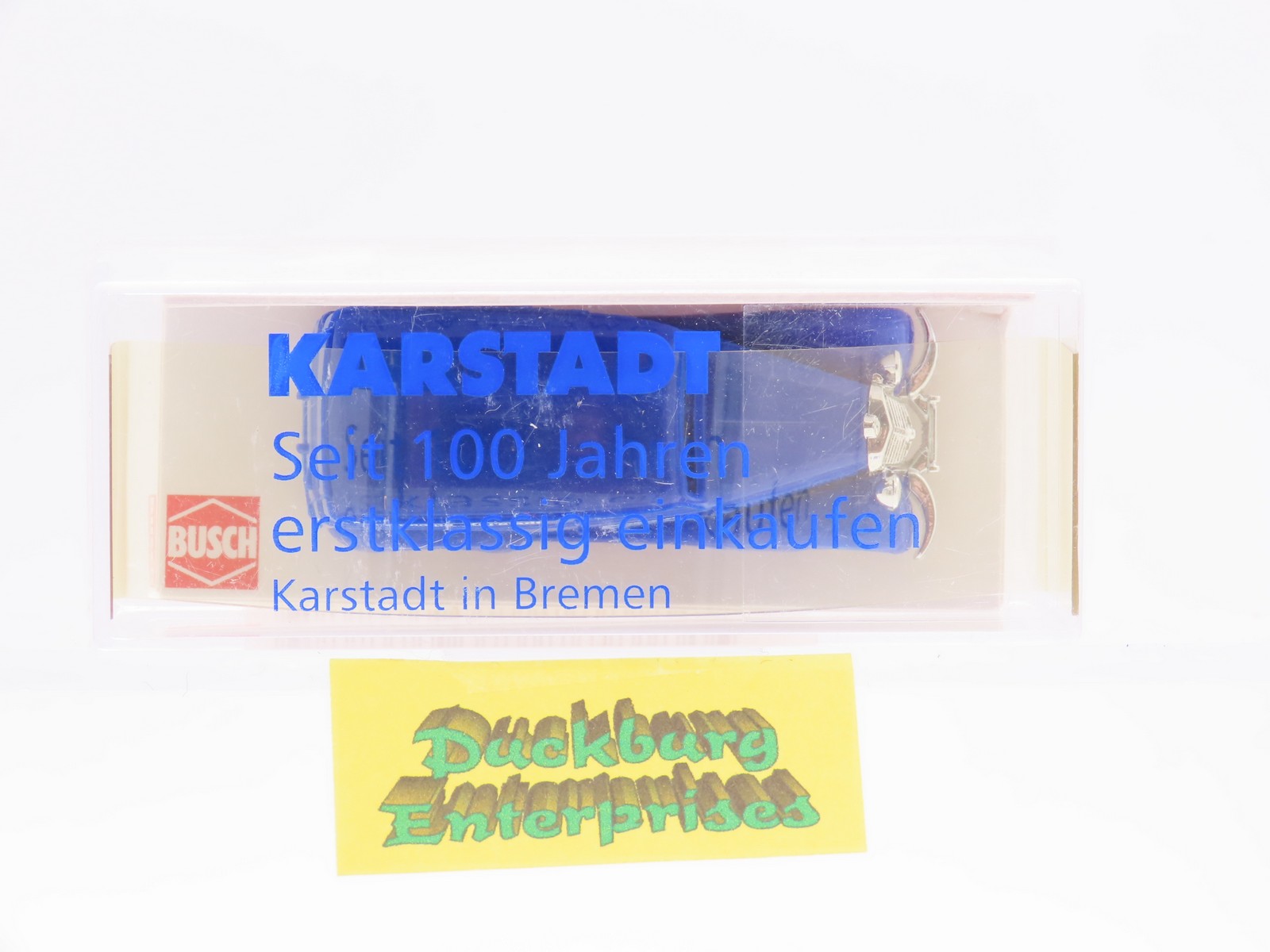 Busch x Mercedes Benz 170 V 100 Jahre Karstadt Werbe blau in OVP 1:87 187731