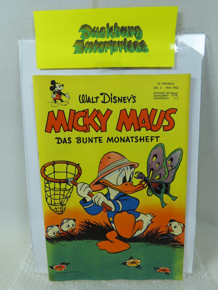 Micky Maus 1952/ 5 vom Mai 1952 Ehapa im Zustand (1/1-2). 199060 Micky Maus 1952/ 5 vom Mai 1952 Ehapa im Zustand (1/1-2). 199060
