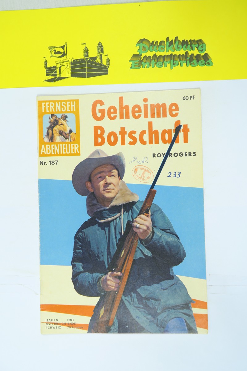 Fernsehabenteuer Roy Rogers Nr.187 Tessloff Vlg. im Z (2 NZ ). 153739 Fernsehabenteuer Roy Rogers Nr.187 Tessloff Vlg. im Z (2 NZ ). 153739