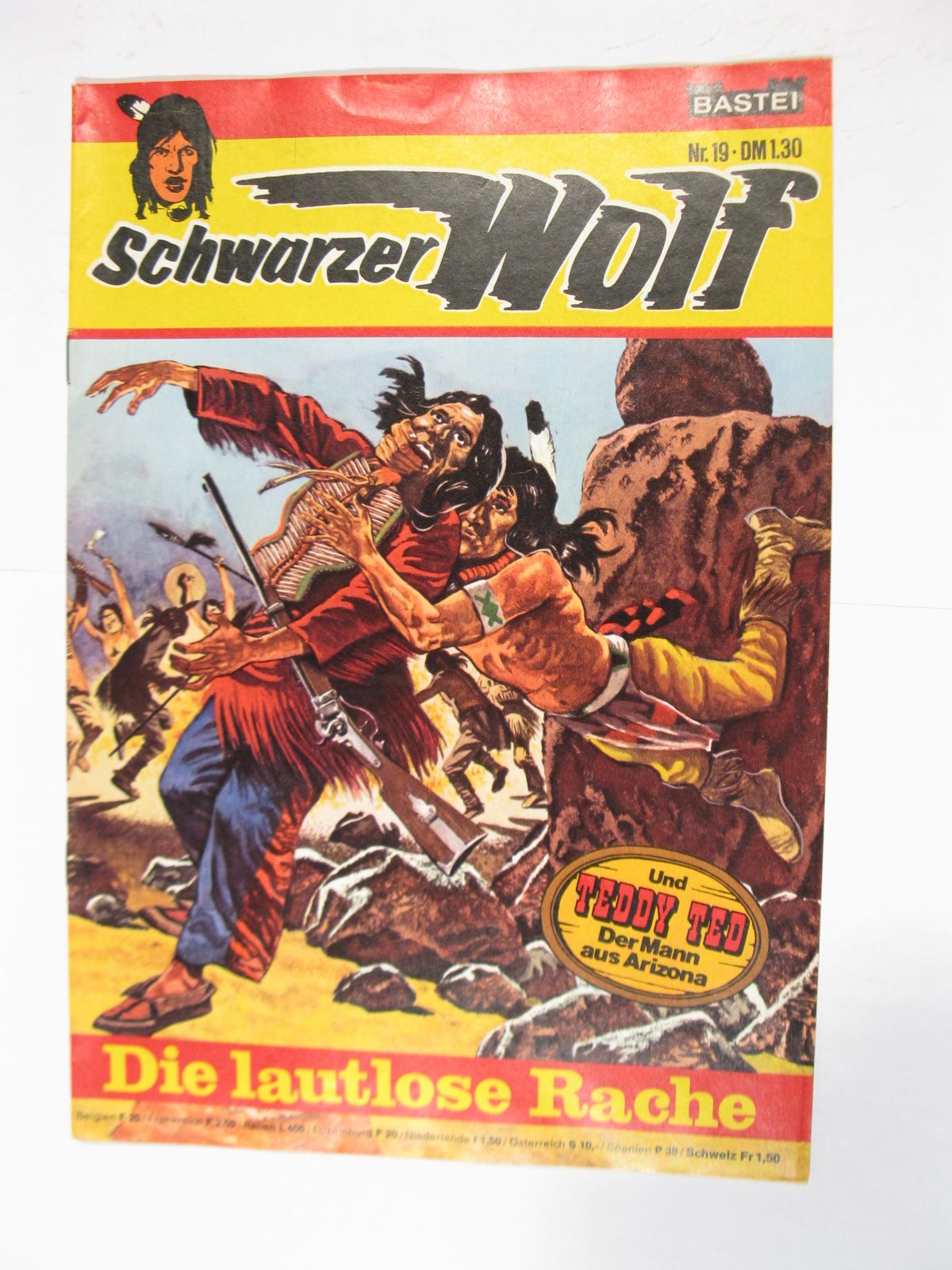 Schwarzer Wolf Nr. 19 Bastei im Zustand (1). 86065 Schwarzer Wolf Nr. 19 Bastei im Zustand (1). 86065