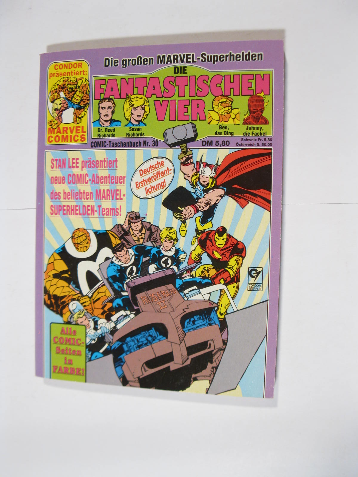 Fantastischen Vier Nr. 30 Marvel Condor Taschenbuch im Z(0-1). 111969 Fantastischen Vier Nr. 30 Marvel Condor Taschenbuch im Z(0-1). 111969