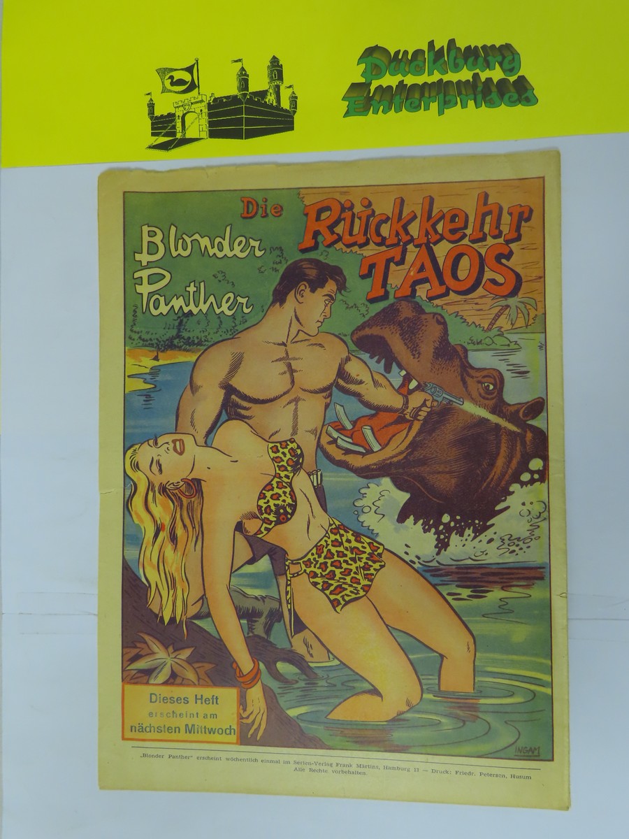 Blonder Panther GbÜ Original v. 1950 Nr. 3 Märtins Vlg im Zustand (2-3). 158001