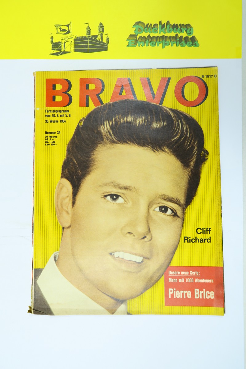 Bravo 1964 /35 vom 25.8.1964 Cliff Richard, P. Brice, Lex Barker, Elke Sommer 159051 Bravo 1964 /35 vom 25.8.1964 Cliff Richard, P. Brice, Lex Barker, Elke Sommer 159051