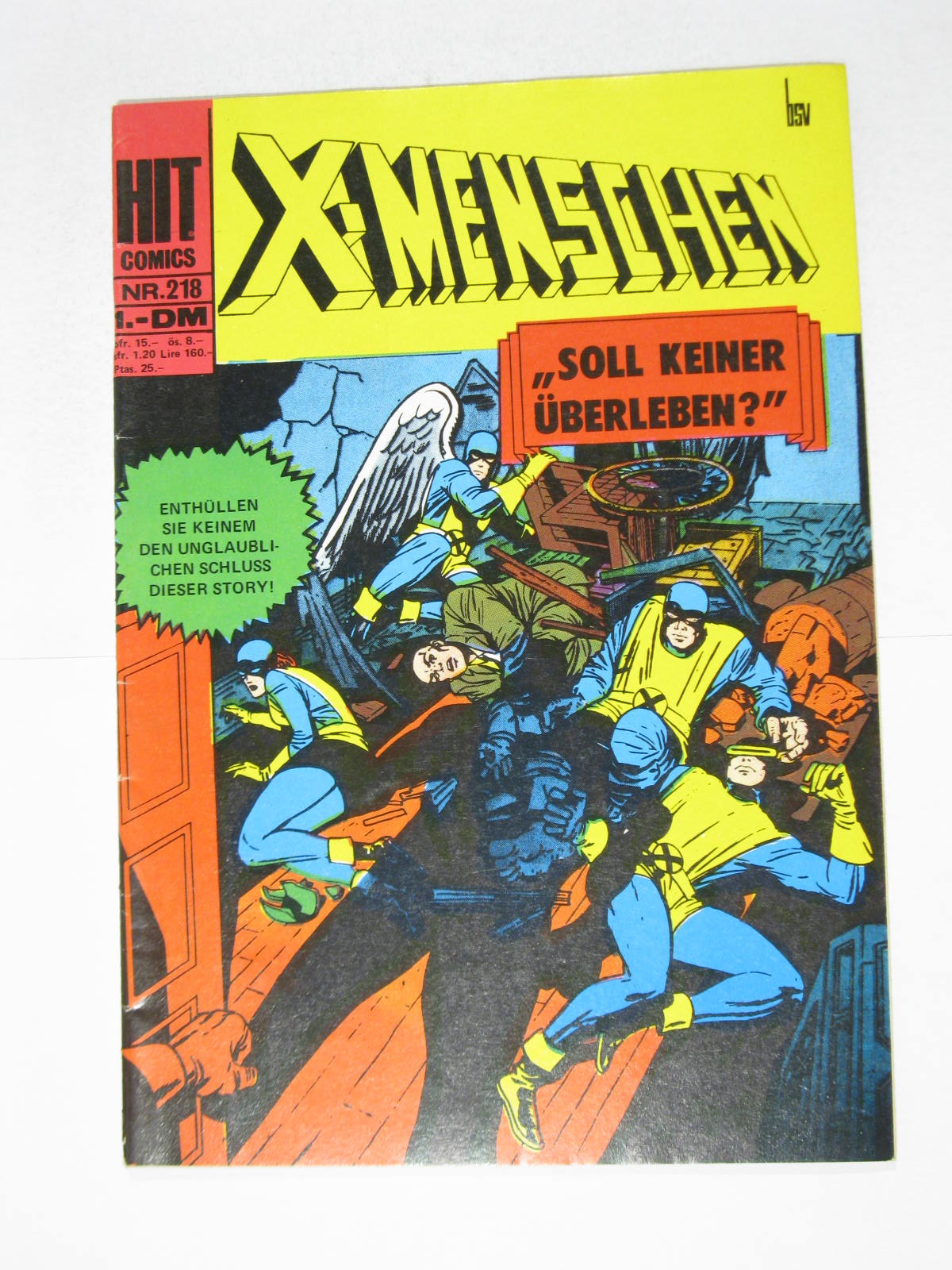Hit Comics X-Menschen Nr. 218 Marvel BSV Williams im Z (1-2). 123823 Hit Comics X-Menschen Nr. 218 Marvel BSV Williams im Z (1-2). 123823