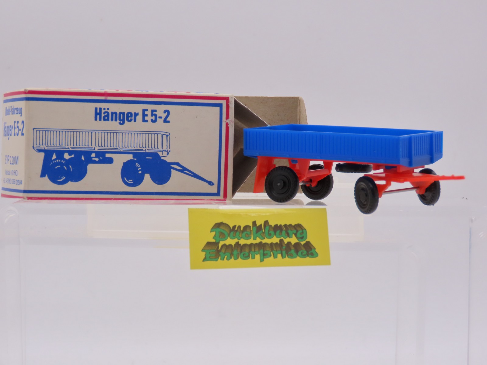 VEB Berlin Plast 536 01504 Hänger E5-2 DDR blau in OVP 1:87 188659 VEB Berlin Plast 536 01504 Hänger E5-2 DDR blau in OVP 1:87 188659