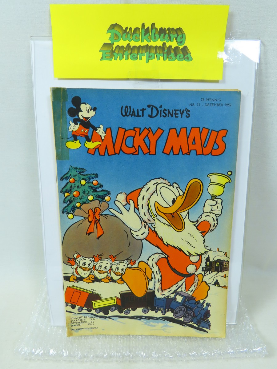 Micky Maus 1952/12 vom Dezember 1952 Ehapa im Zustand (2-3/3). 199102 Micky Maus 1952/12 vom Dezember 1952 Ehapa im Zustand (2-3/3). 199102