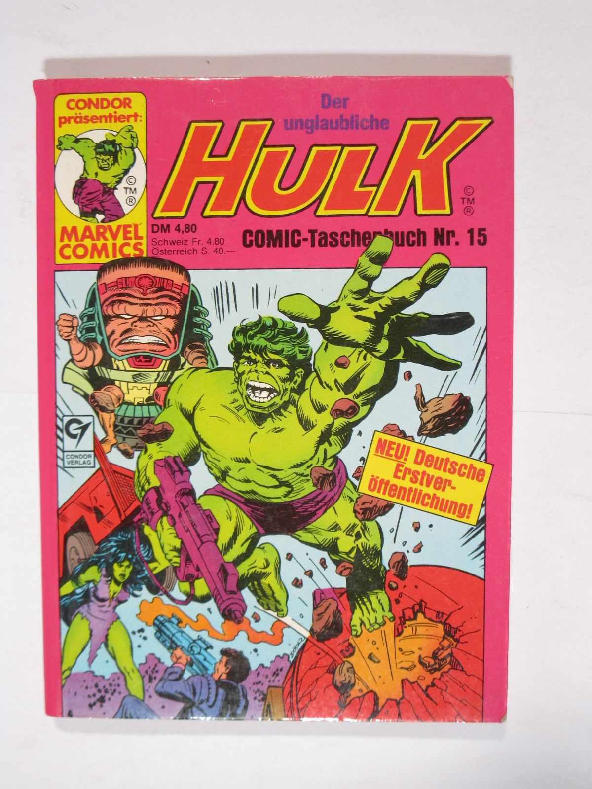 Hulk Nr. 15 Marvel Condor Taschenbuch im Z (1). 80253 Hulk Nr. 15 Marvel Condor Taschenbuch im Z (1). 80253
